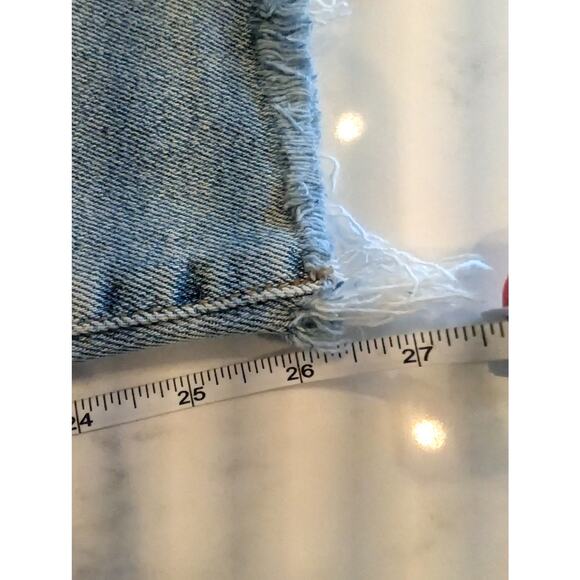 Sam Edelman The Stiletto Jeans 27 High Rise Skinny Ankle Frayed Hem - Picture 6 of 7
